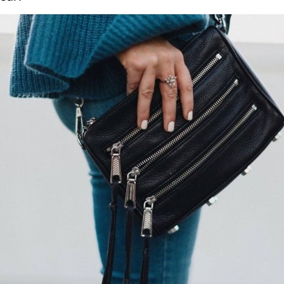 Rebecca Minkoff Zipper Moto Tassel Crossbody Bag - Picture 2 of 11